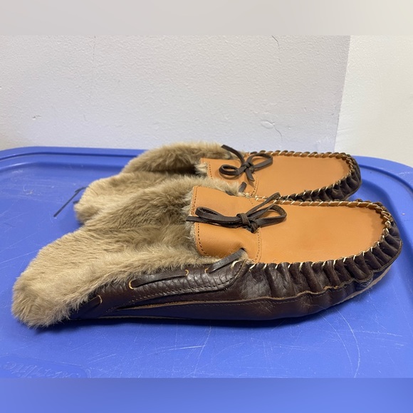 Bespoke Post Mens Hibernate Leather Mule Slipper Warm Lining Size 9 - Picture 9 of 10